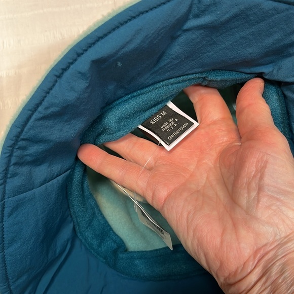 NWT RARE Patagonia Kids M Hip Flop Fleece Bucket HAT 1999 🔥 Blue - Picture 17 of 17